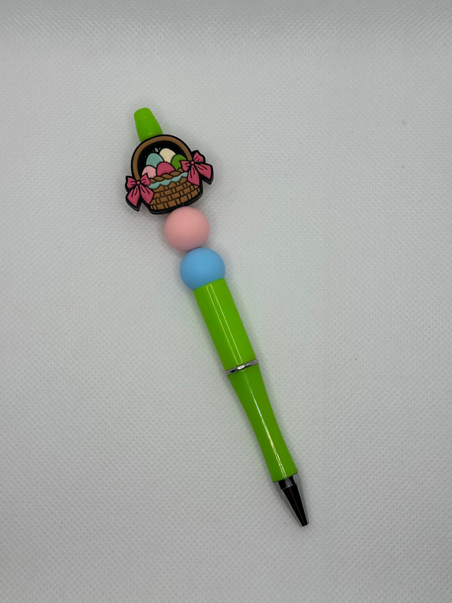 Easter Basket Green Silicone Beaded Pen