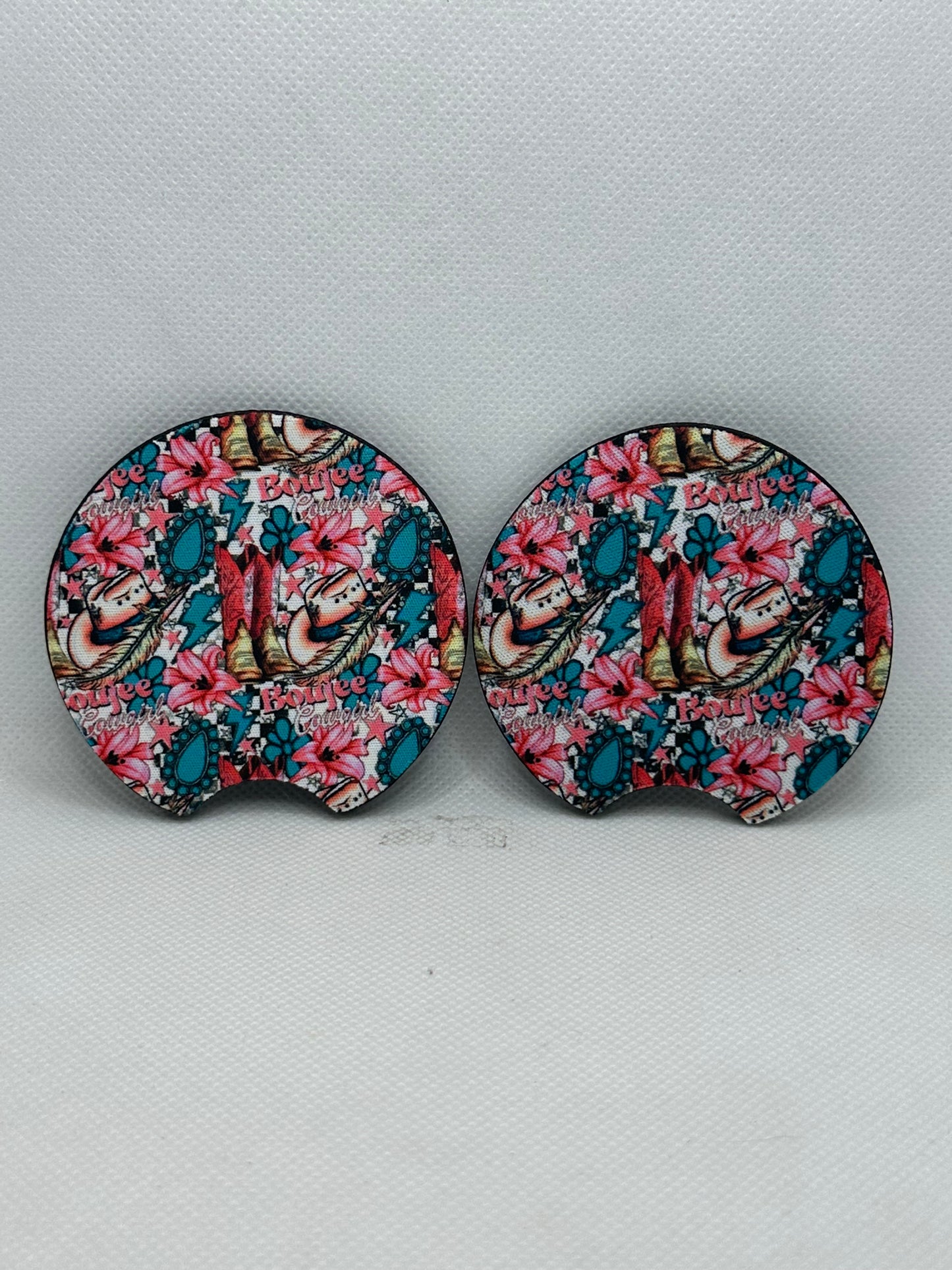 Boujee Cowgirl Car Coasters