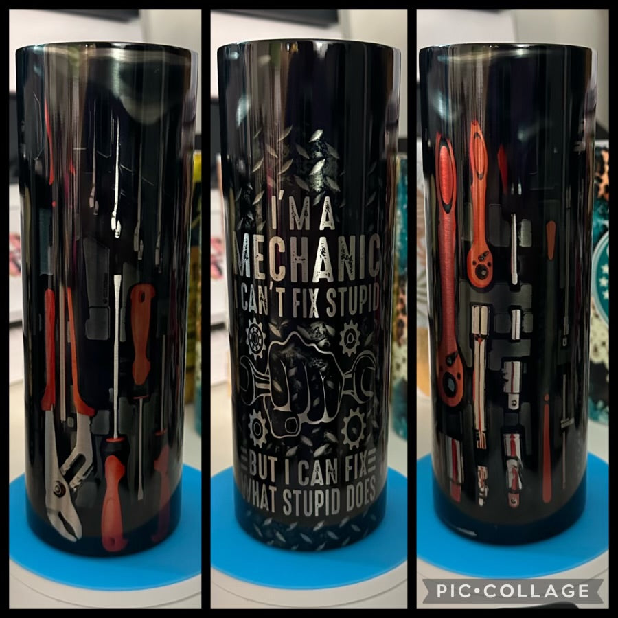 Mechanic Tools Funny 20oz Stainless Steel Sublimation Tumbler