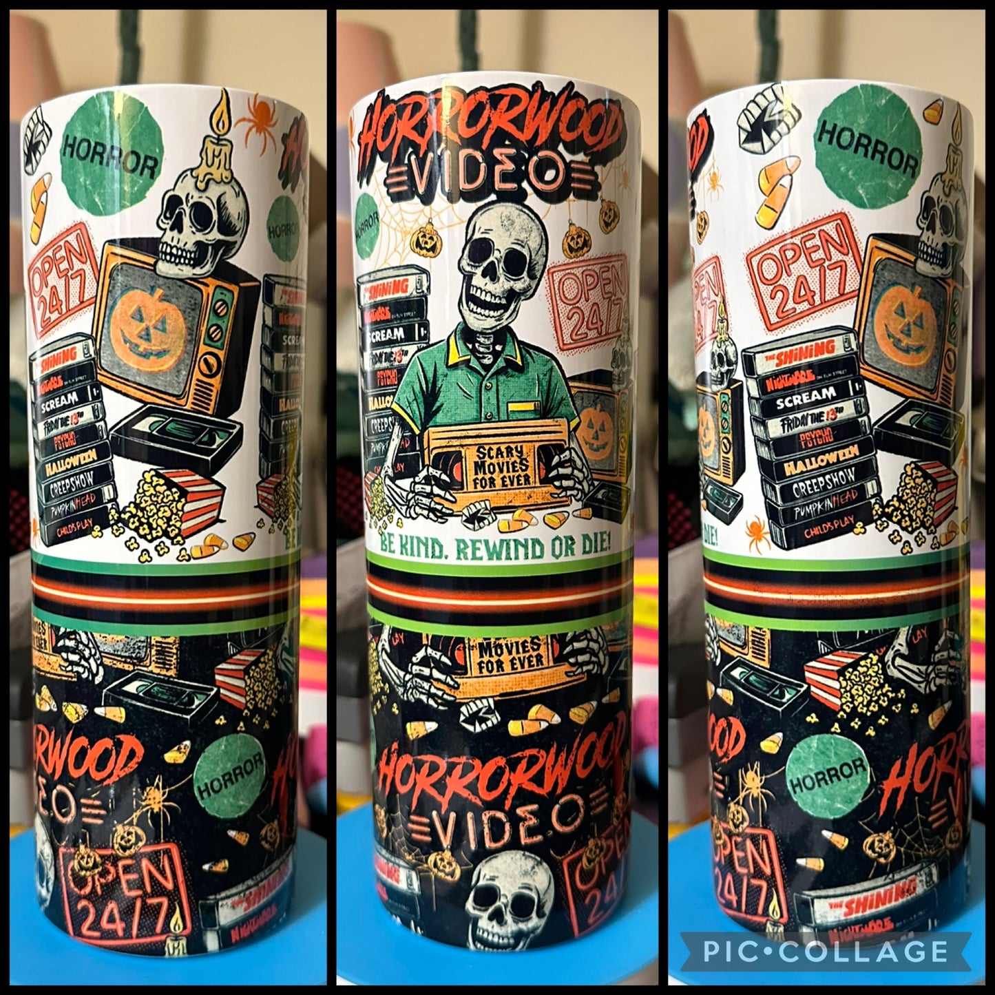 Horrorwood Video 20oz Sublimation Tumbler