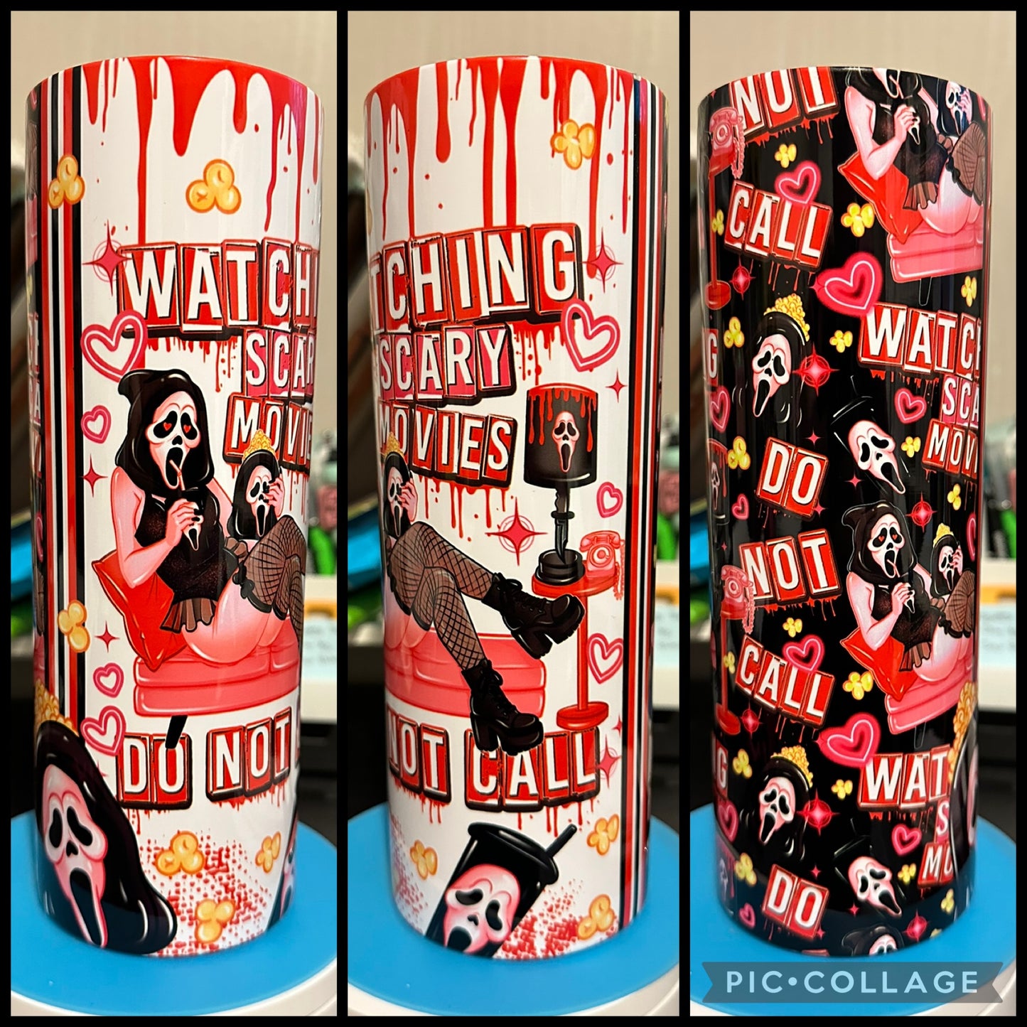 Do Not Disturb Slasher Ghost 20oz Sublimation Tumbler