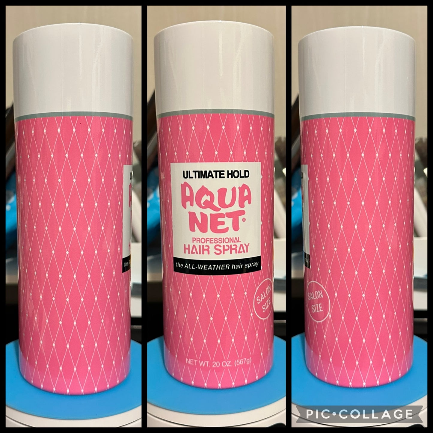Pink Aqua Net 20oz Sublimation Tumbler