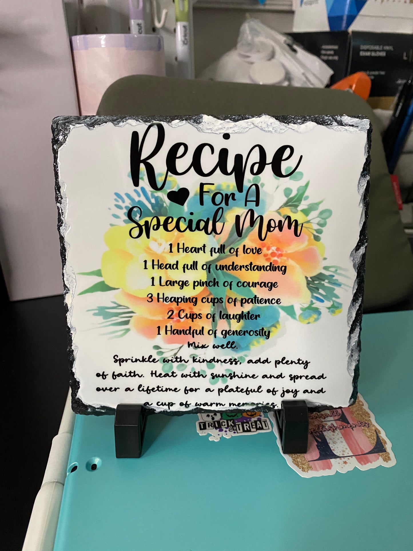 Recipe For A Special Mom Natural Rock Slate
