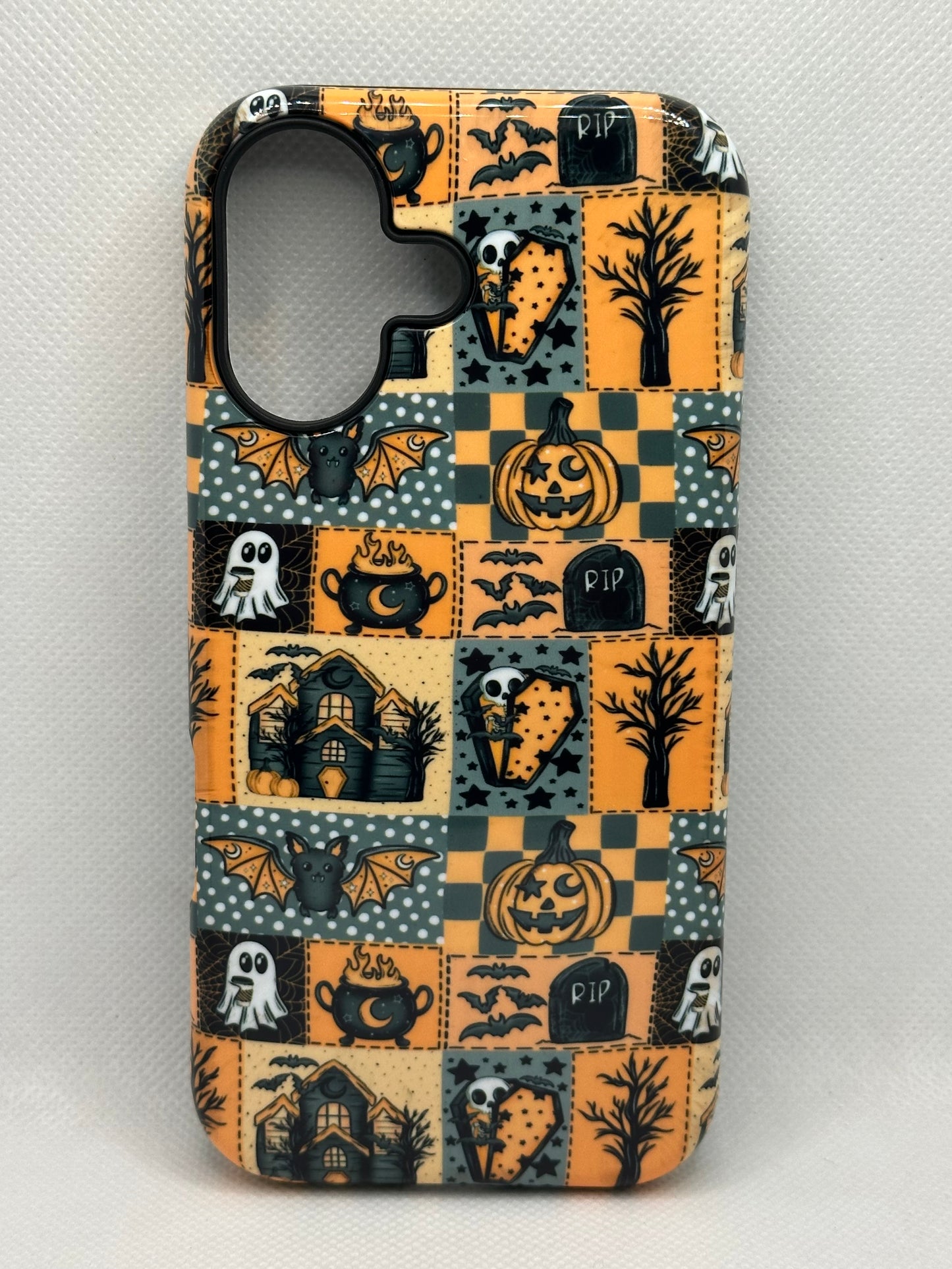 Patchwork Halloween Magnetic Phone Case