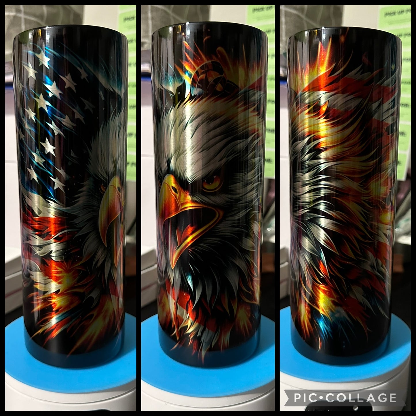American Flag And Eagle Stainless Steel 20oz Sublimation Tumbler