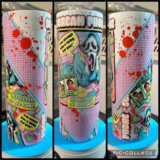 Scream Phone 90’s 20oz Sublimation Tumbler