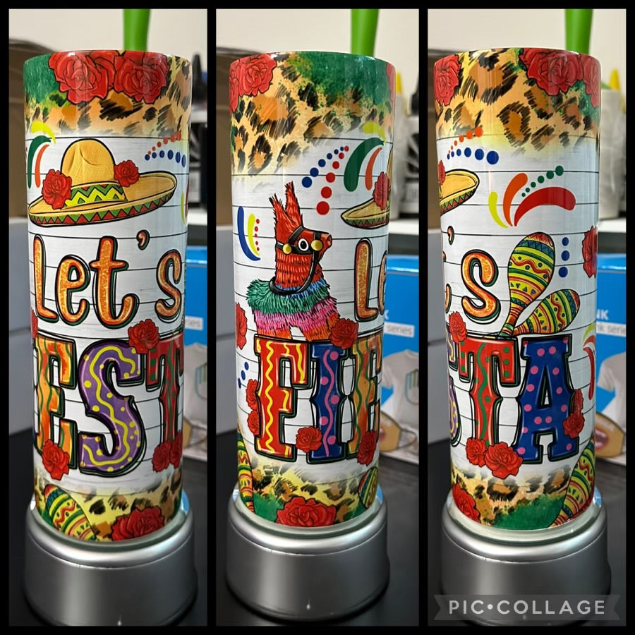 Let’s Fiesta 20oz Glossy Sublimation Tumbler