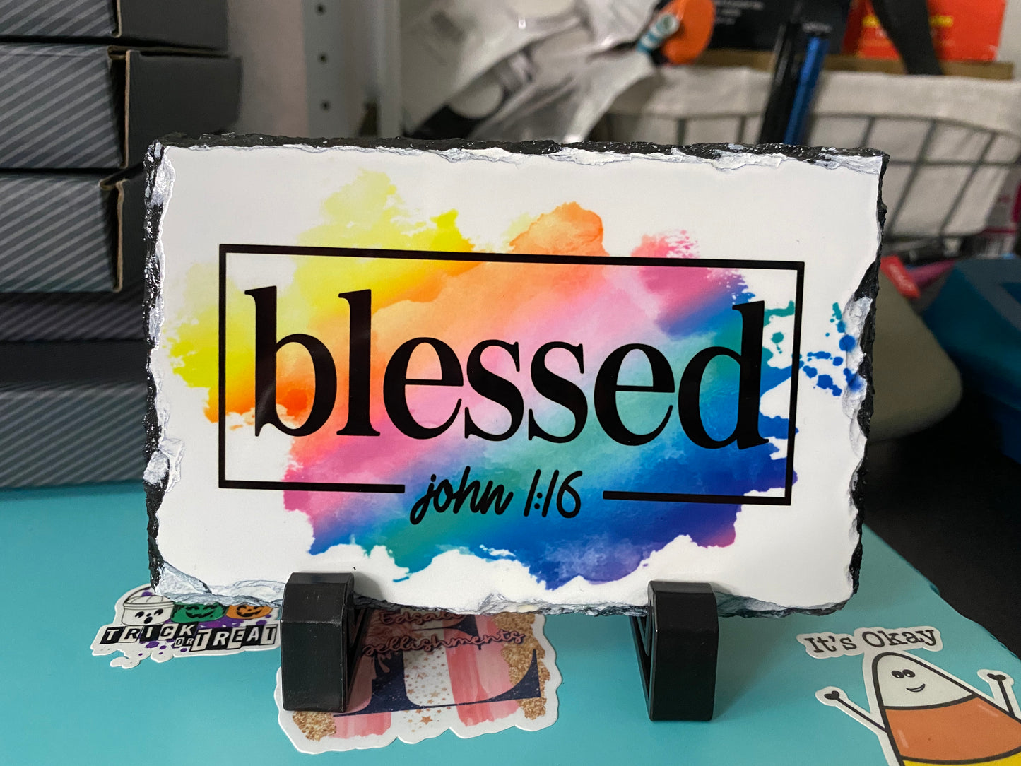 Blessed Natural Rock Slate