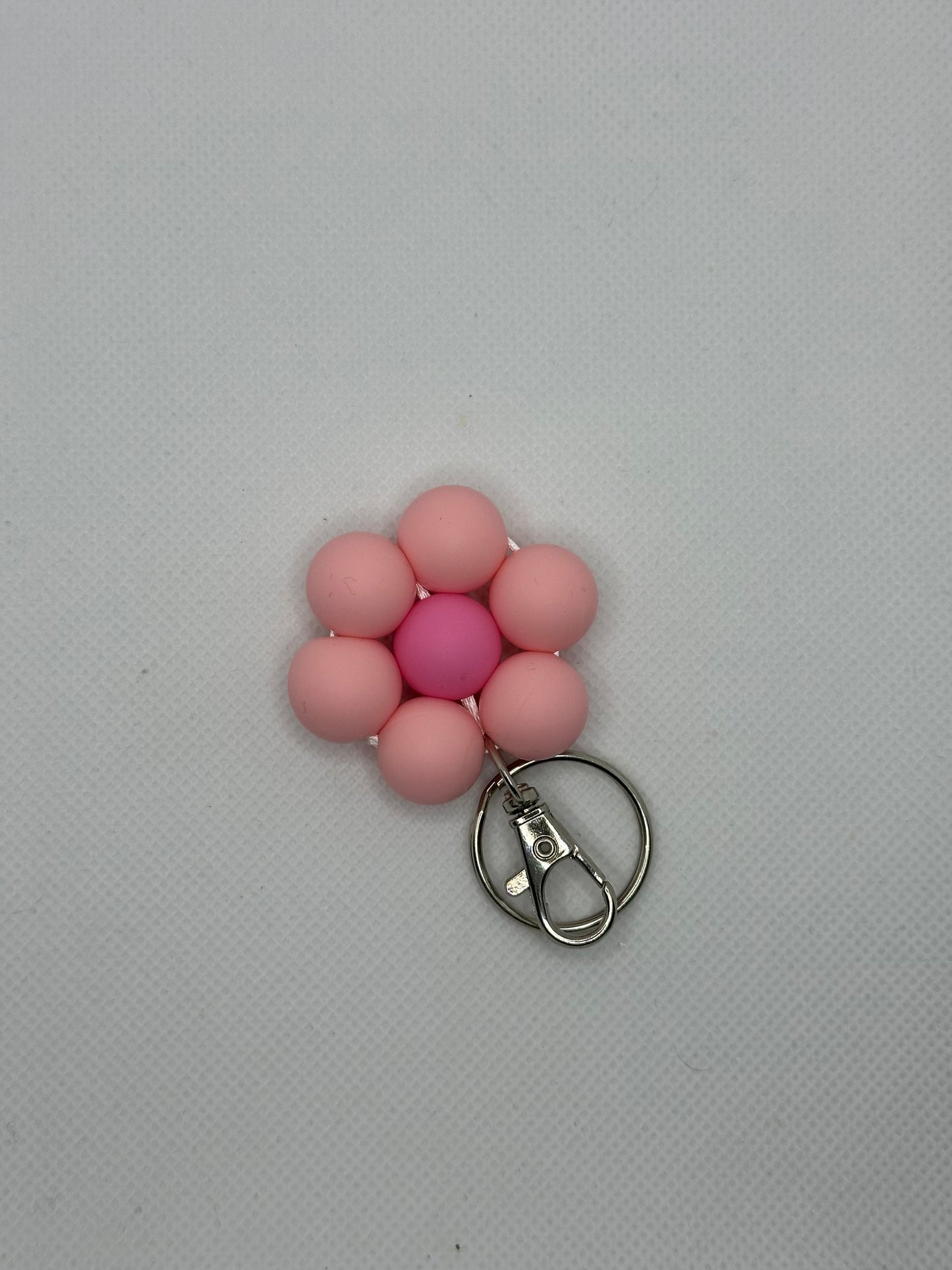 Baby Pink Flower Keychain