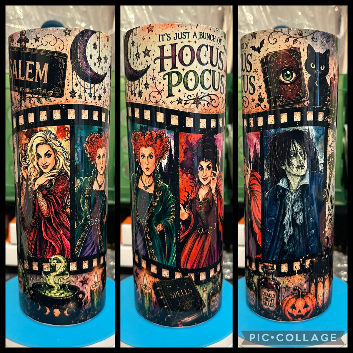 Witchy Sisters Film Strip 20oz Sublimation Tumbler