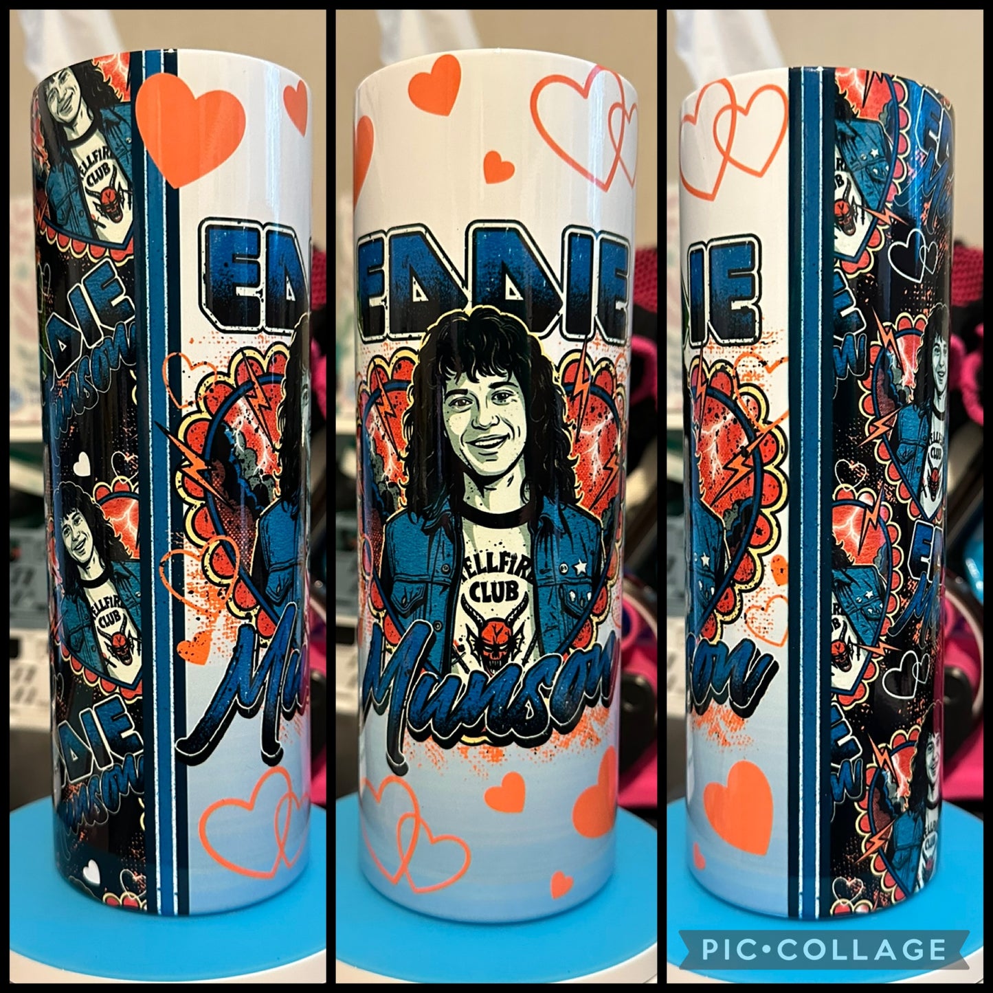 Stranger Eddie 20oz Sublimation Tumbler