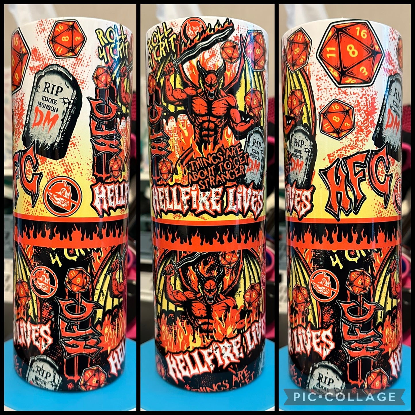 Stranger Hellfire 20oz Sublimation Tumbler
