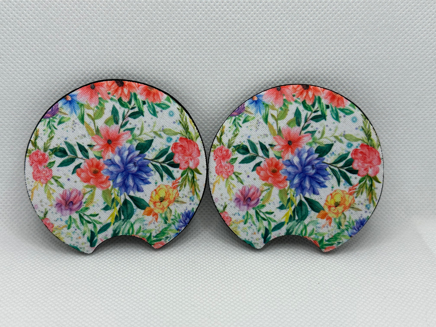 Spring Flowers Car Coasters
