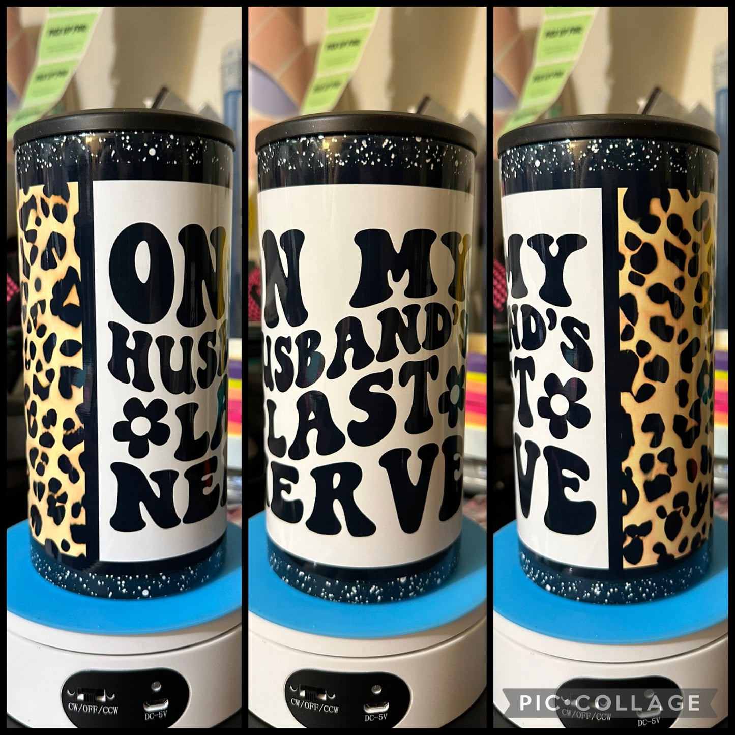 On My Husband’s Last Nerve 4 in 1 Can Cooler