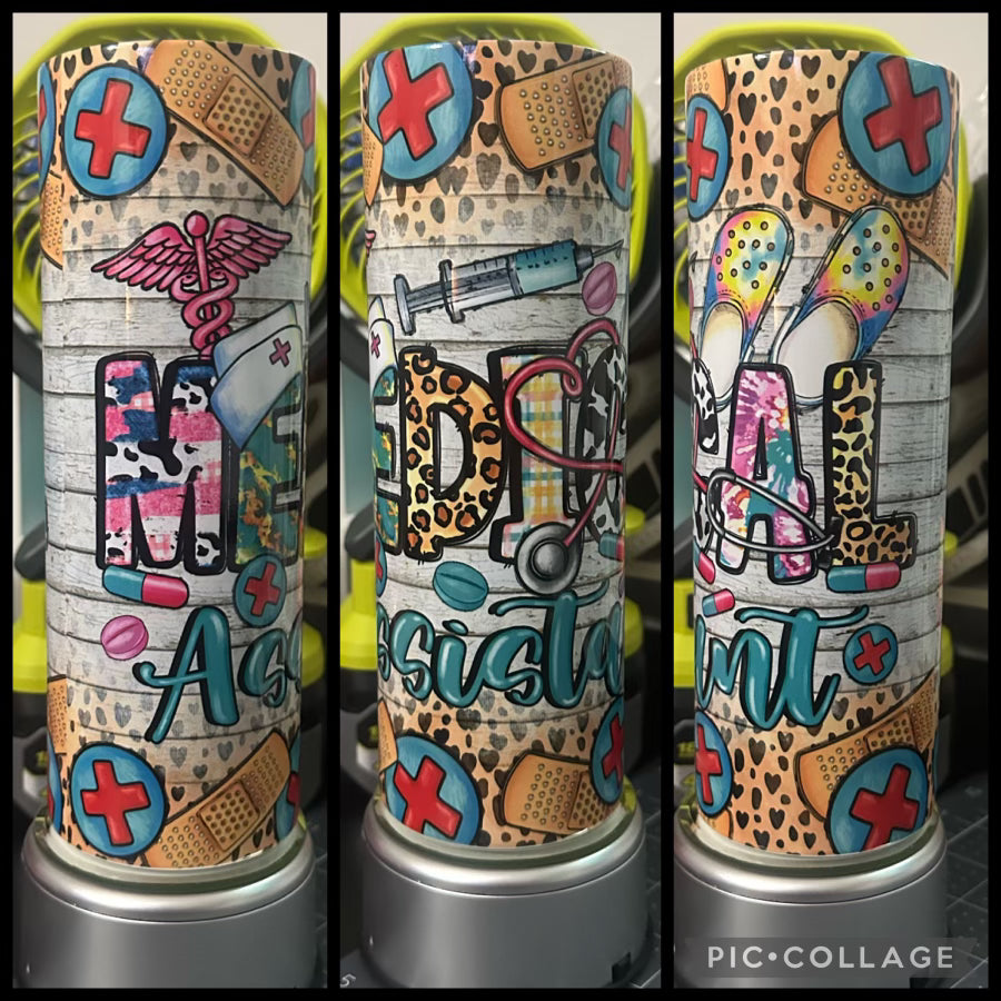 Medical Assistant Glossy 20oz Sublimation Tumbler