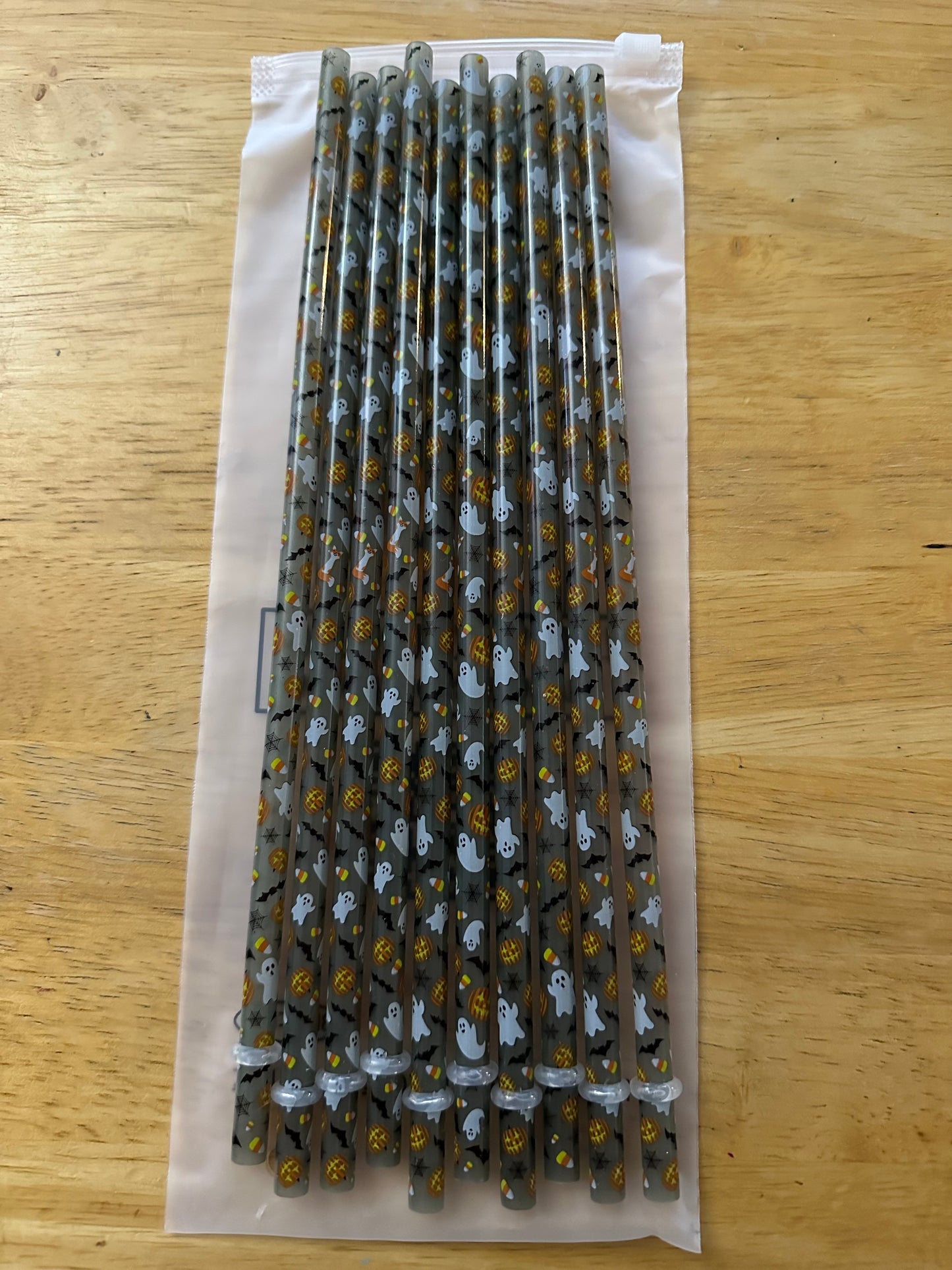 Pumpkins And Ghosts Halloween Color Changing Straw