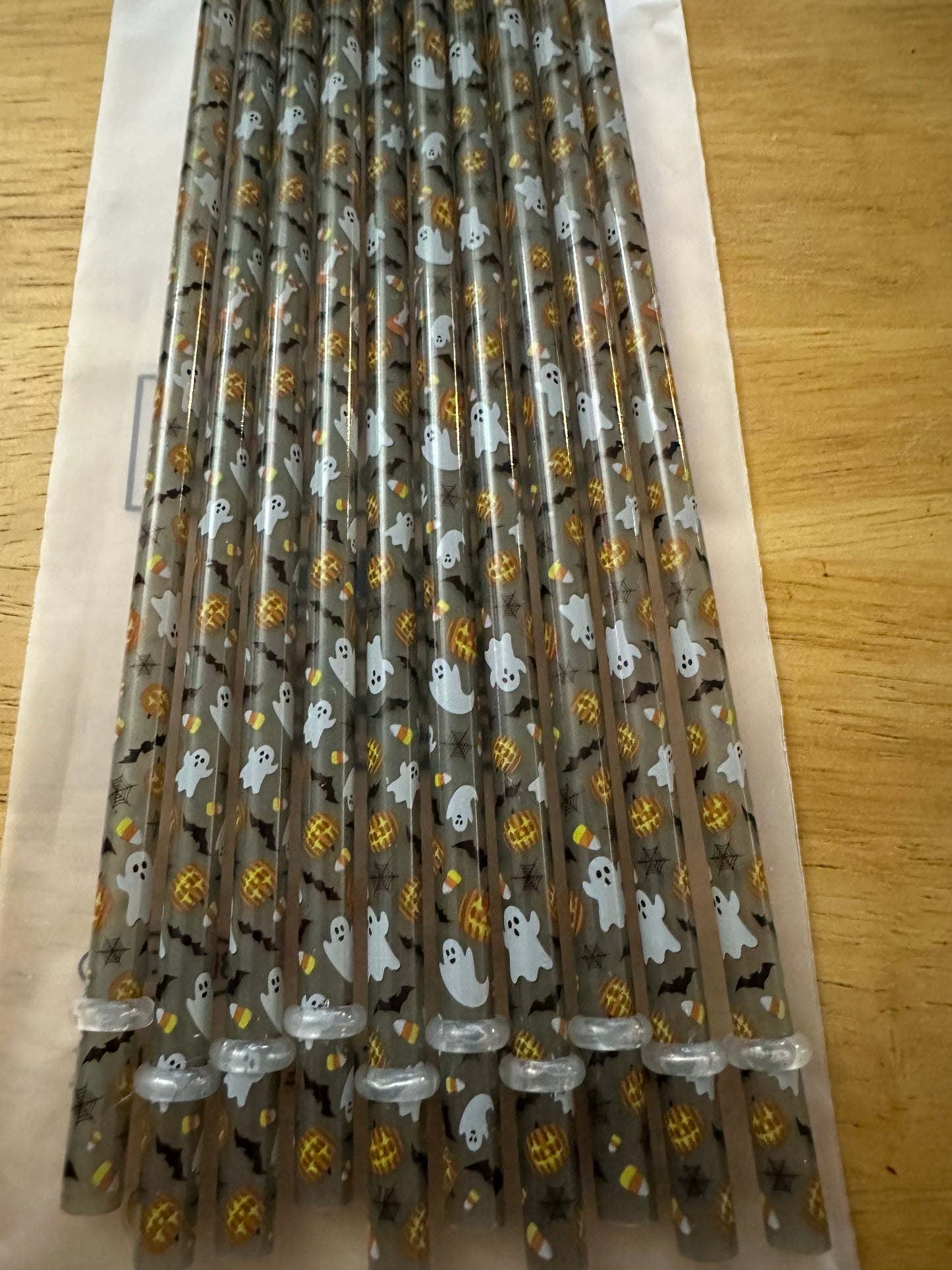 Pumpkins And Ghosts Halloween Color Changing Straw