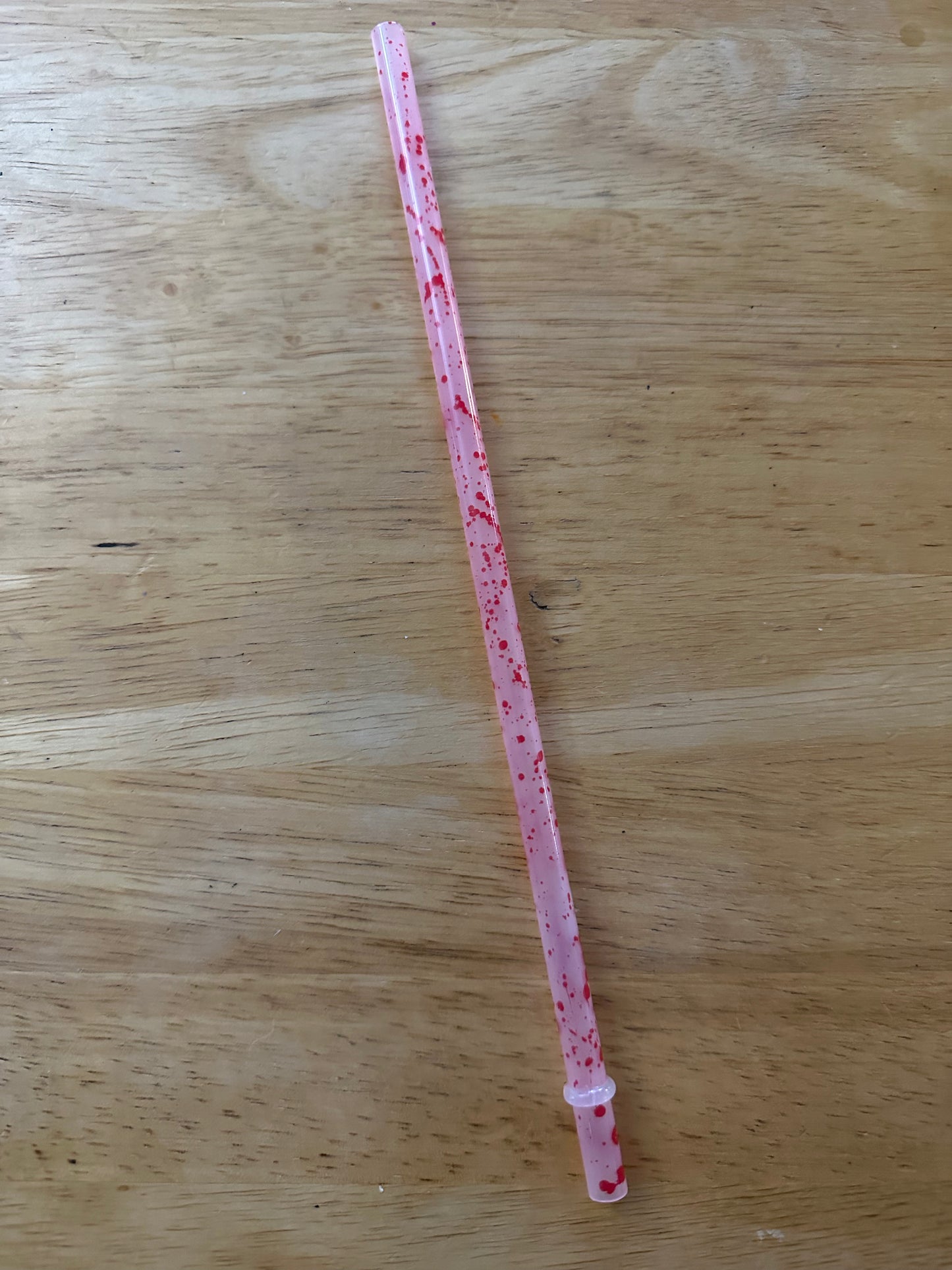Blood Splatter Pattern Color Changing Straw