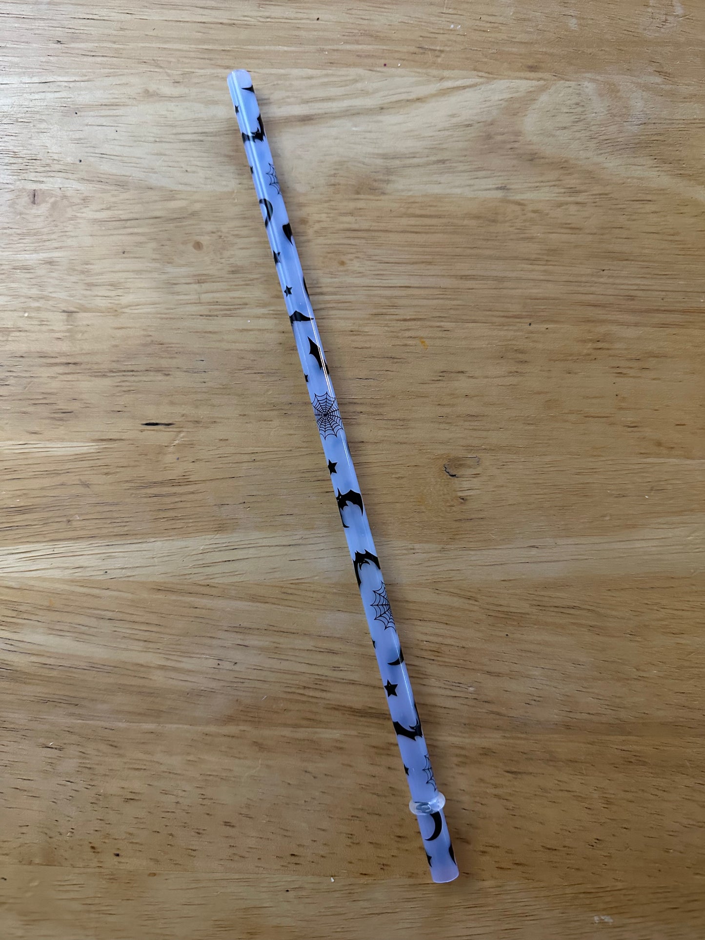 Bats And Spider Webs Halloween Color Changing Straw