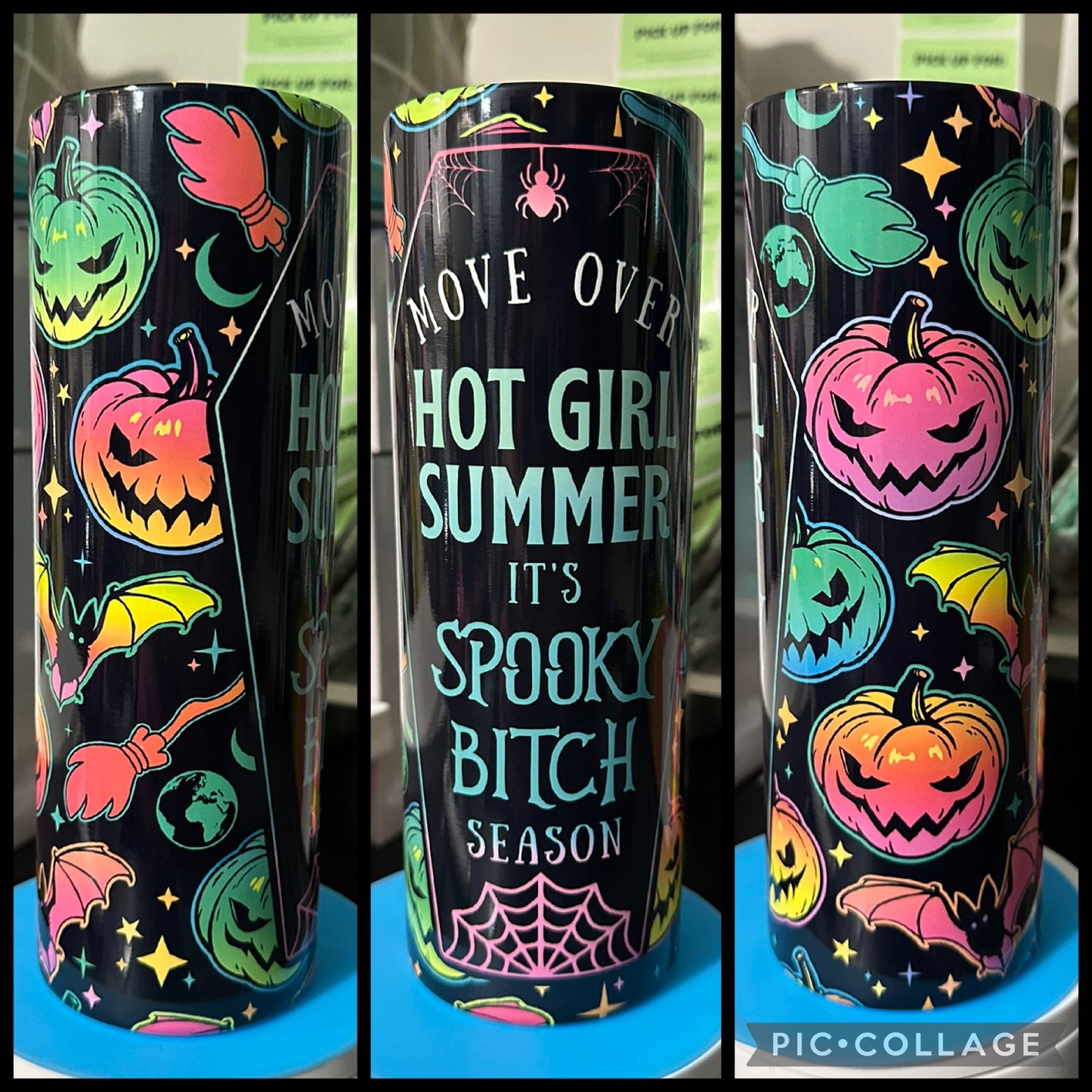 Move Over Hot Girl Summer It’s Spooky Bitch Season 20oz Glossy Sublimation Tumbler