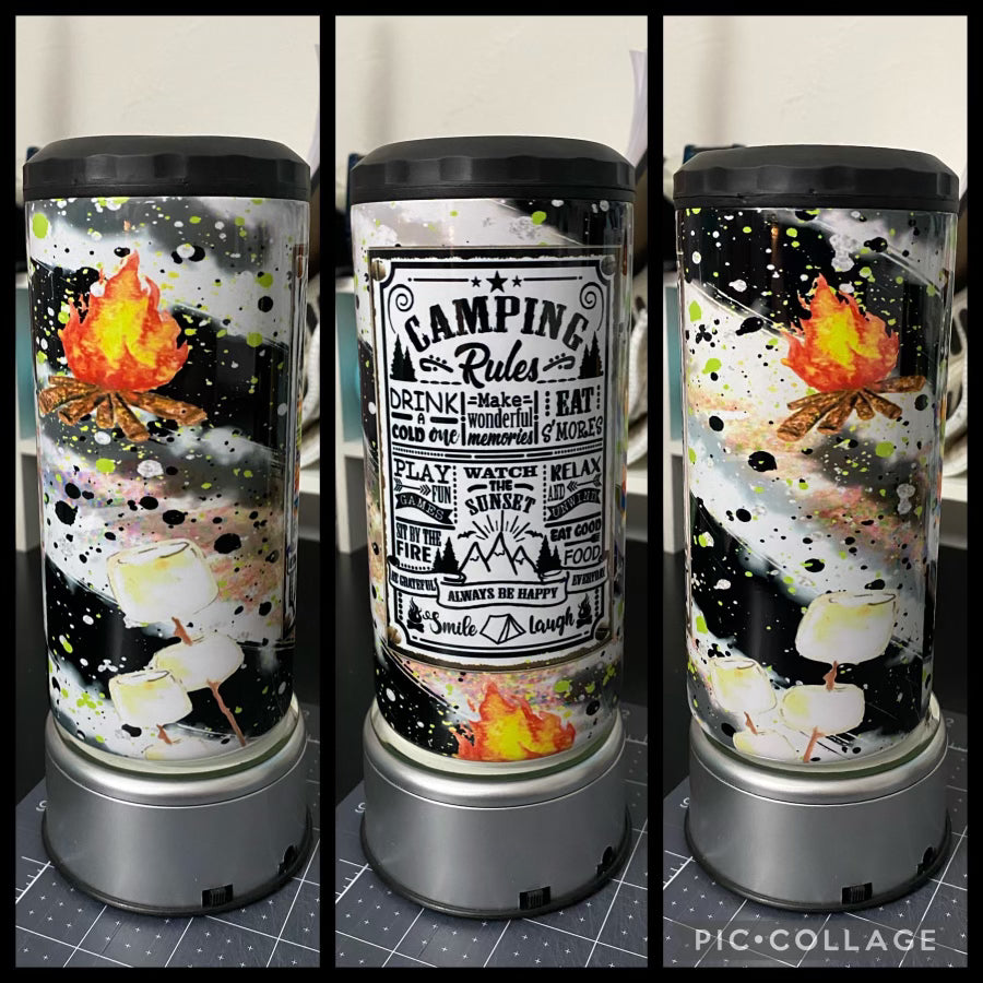 Camping Rules 4 in 1 Can Koozie