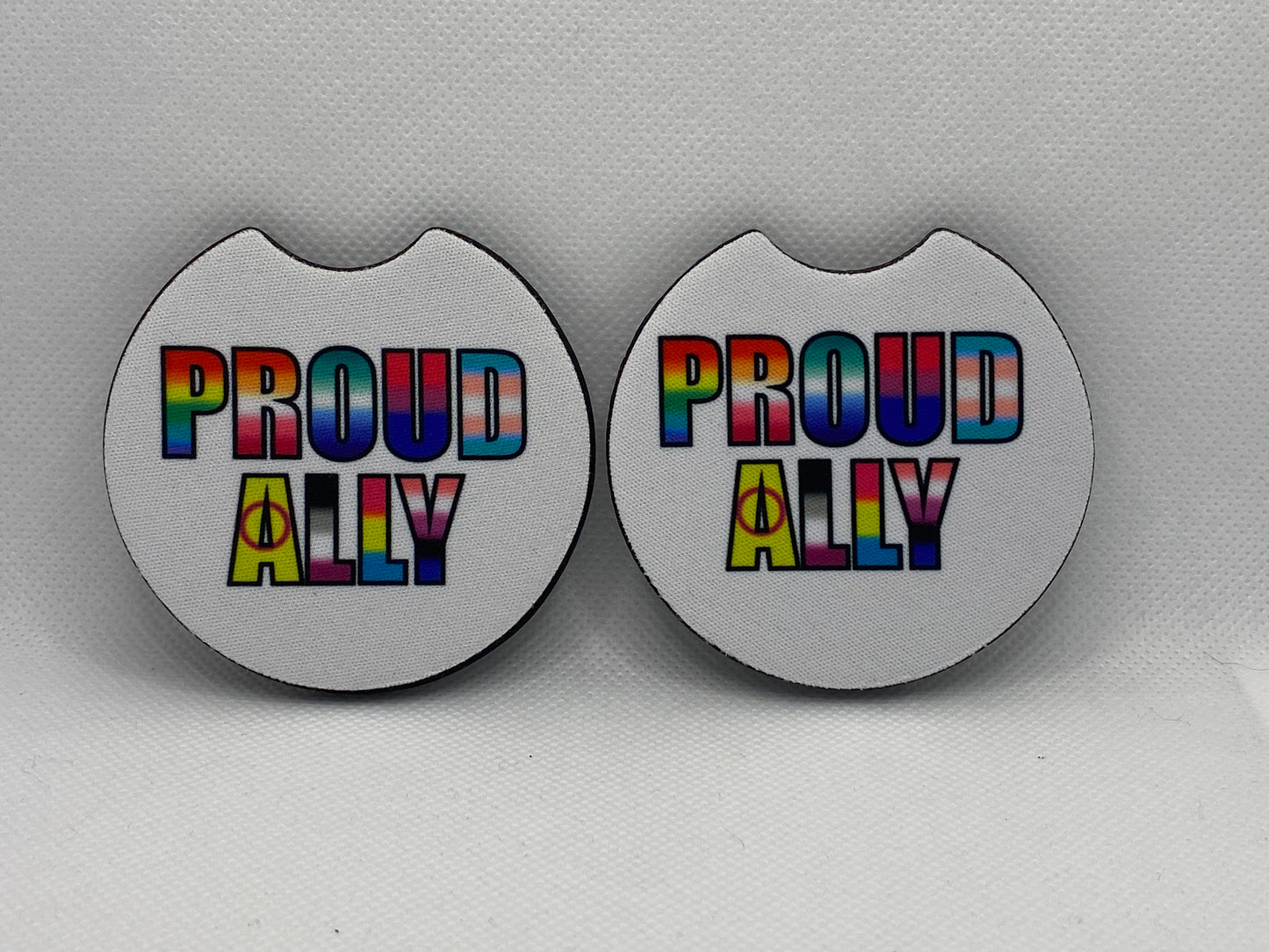 Proud Ally Car Coasters