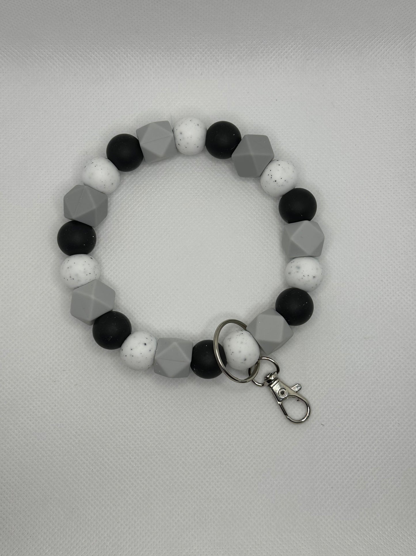 Gravel And Rocks Hexagon Beads Oversized Silicone Bead Wristlet