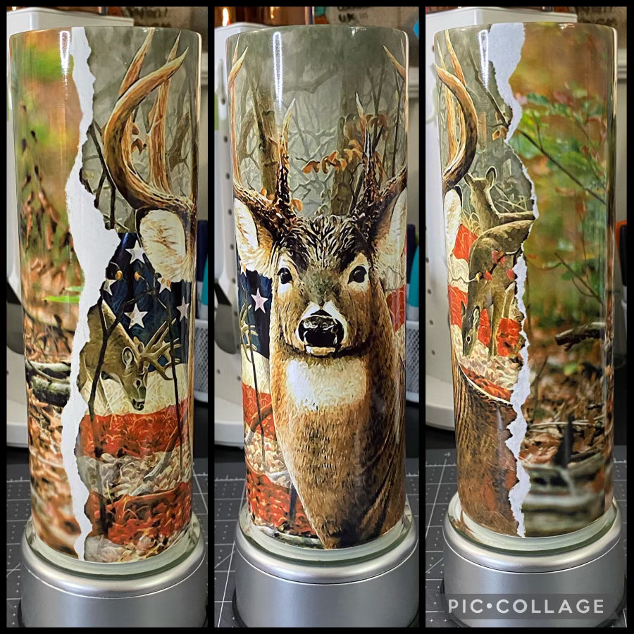 Deer Hunting 20oz Sublimation Tumbler