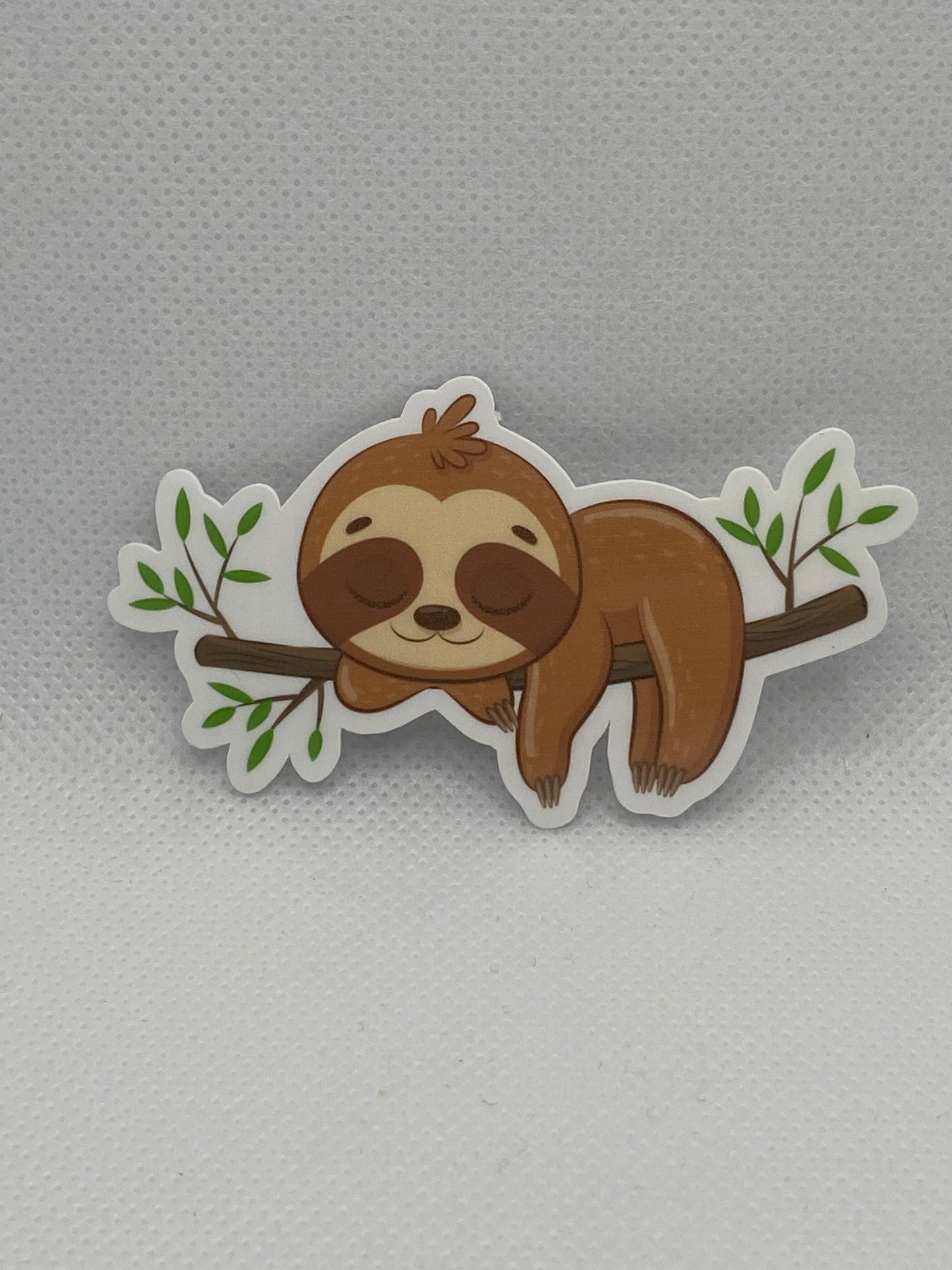 Sleepy Sloth In A Tree Die Cut Sticker