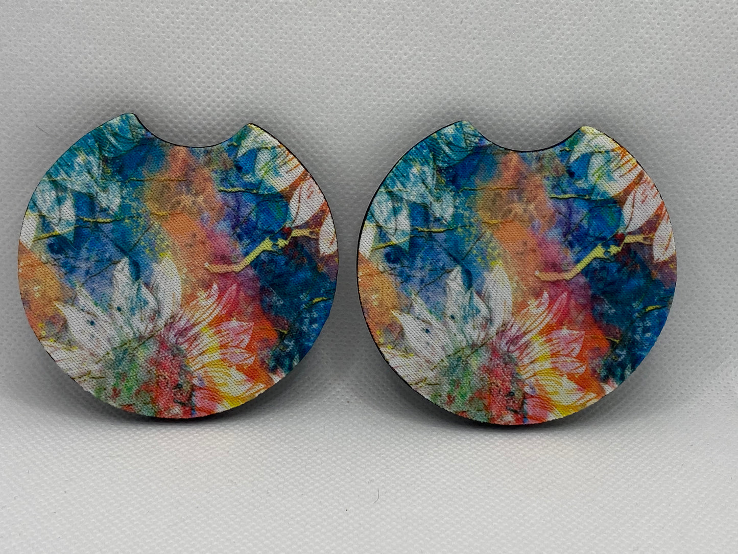 Water Color Sunflowers Car Coasters