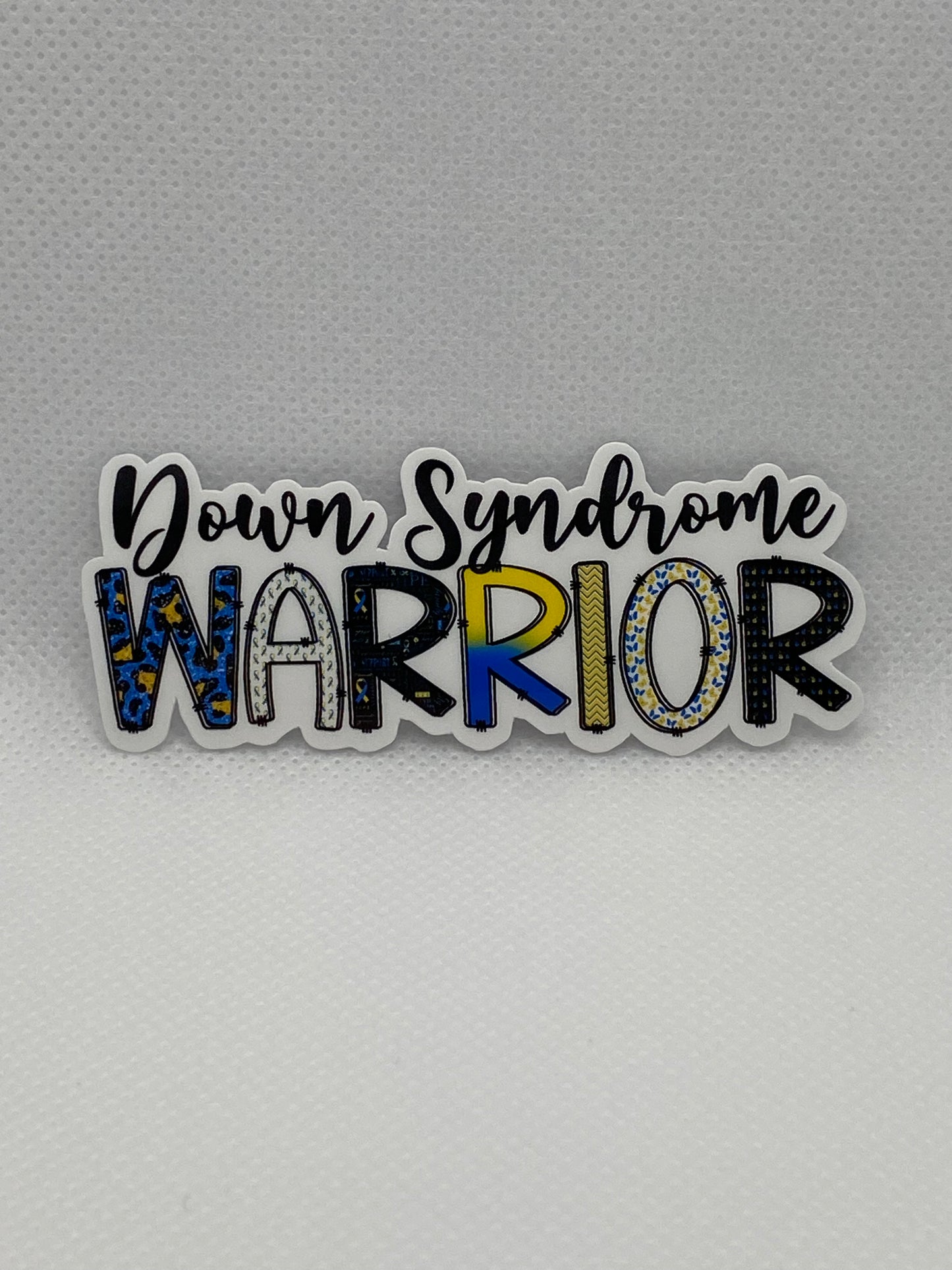 Down Syndrome Warrior Die Cut Sticker