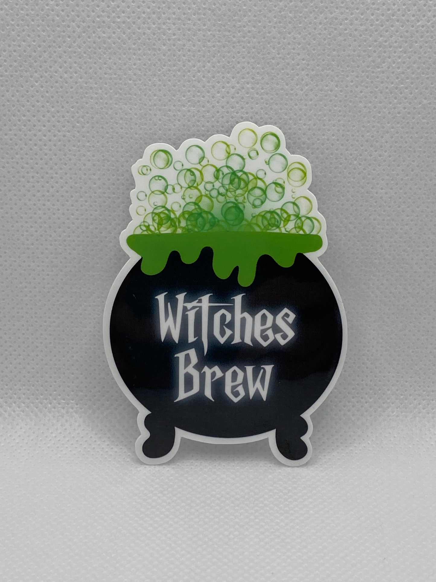 Witches Brew Halloween Die Cut Sticker