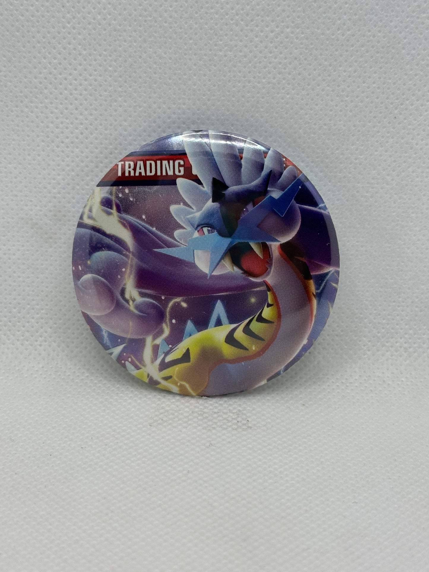 Temporal Raging Button Pin