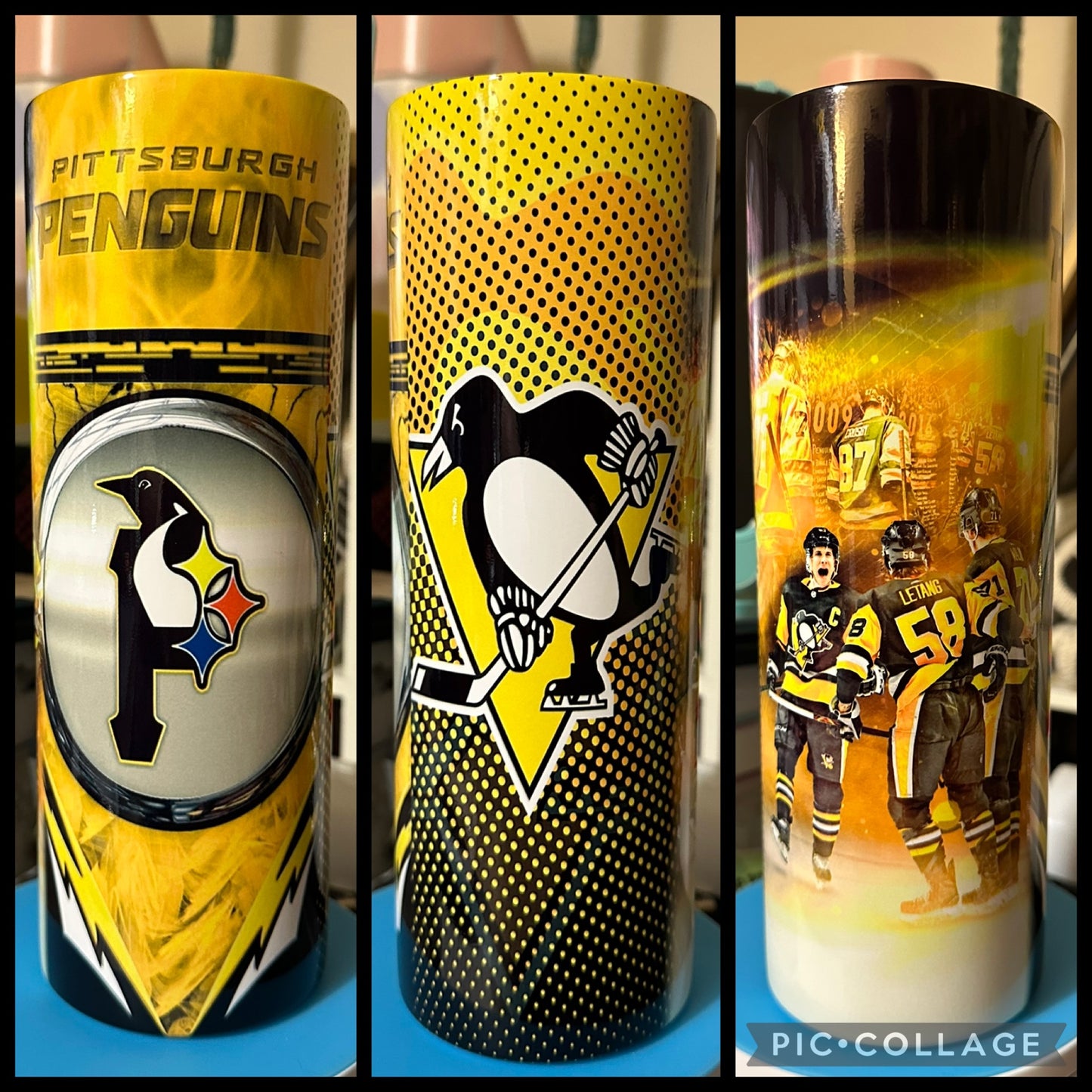 Pittsburgh Hockey Players 20oz Sublimation Tumbler