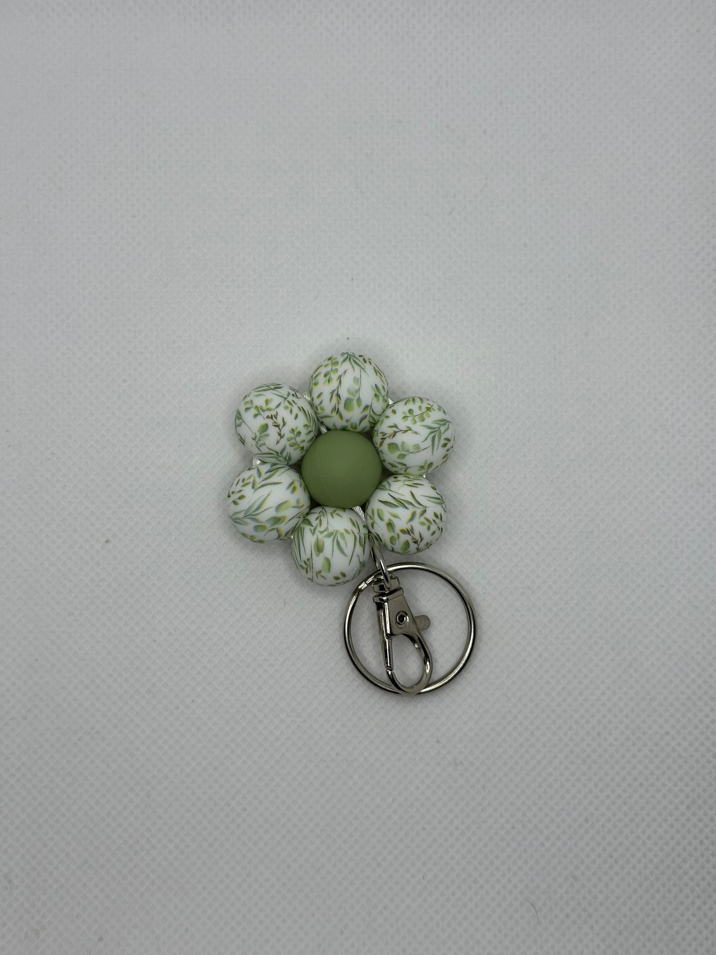 Sage Leaves Flower Keychain