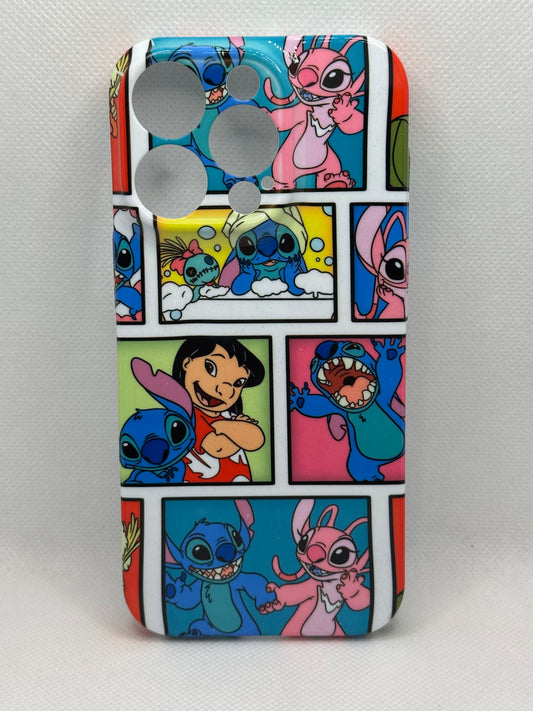 Blue Alien Collage Hard Shell Phone Case