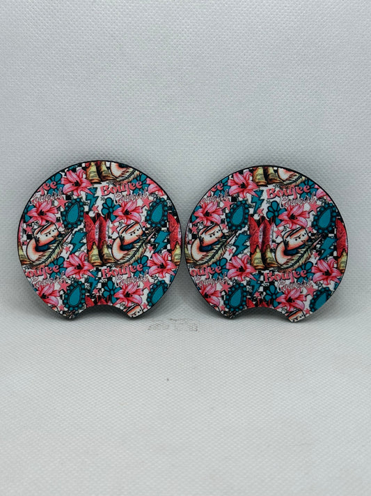 Boujee Cowgirl Car Coasters