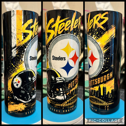 Pittsburgh Football City 20oz Sublimation Tumbler