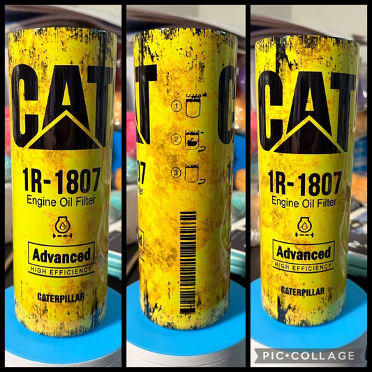 Engine Oil Filter 20oz Glossy Sublimation Tumbler