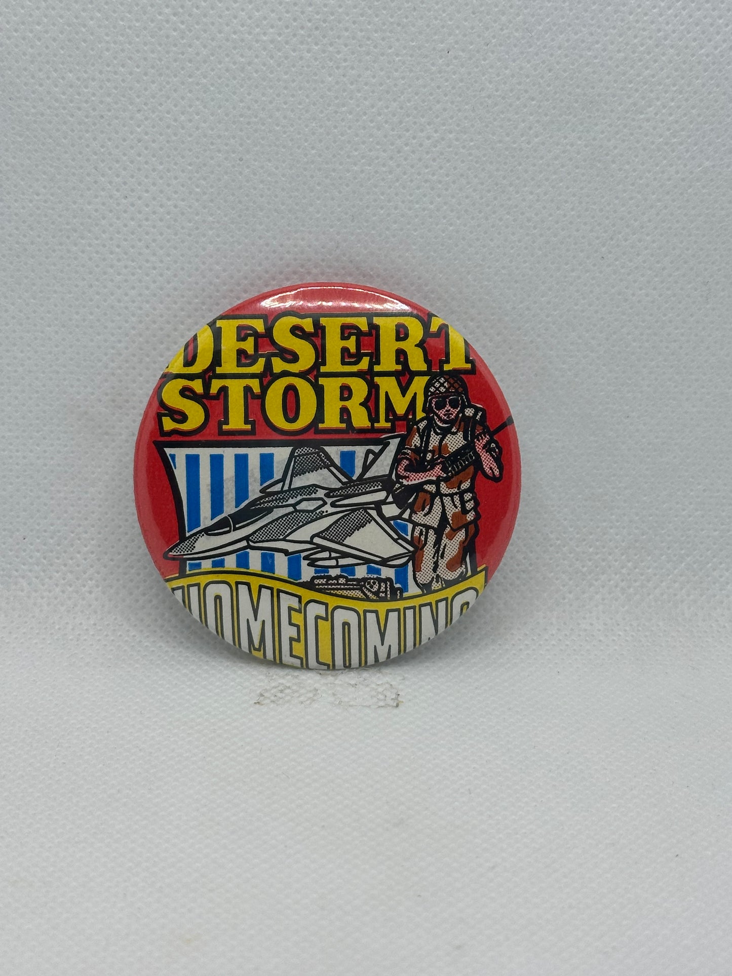 Desert Storm Homecoming Button Pin