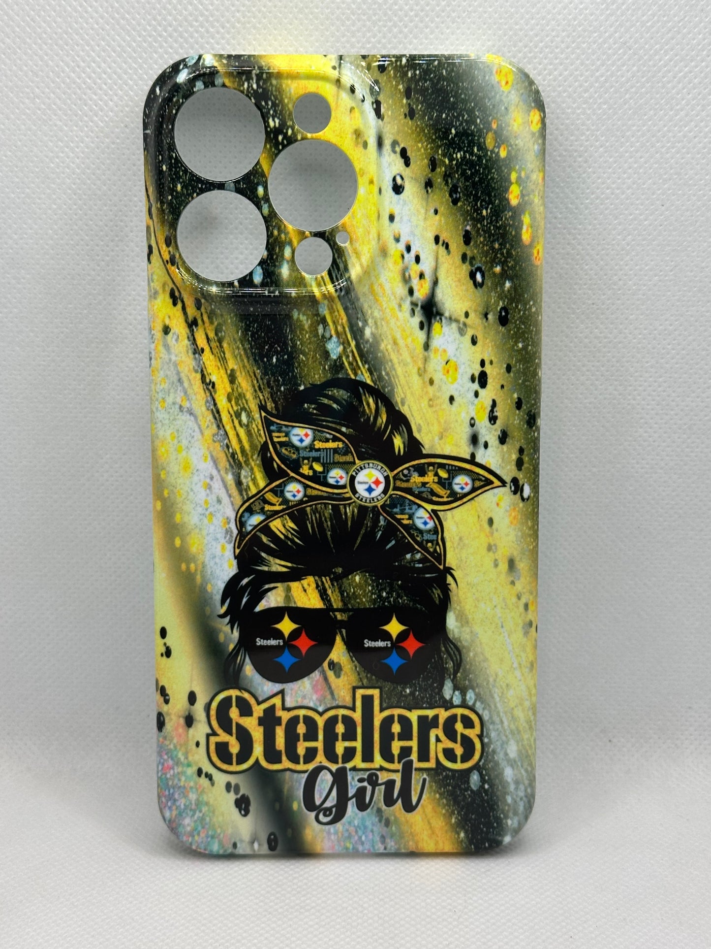 Pittsburgh Football Girl Hard Shell Phone Case
