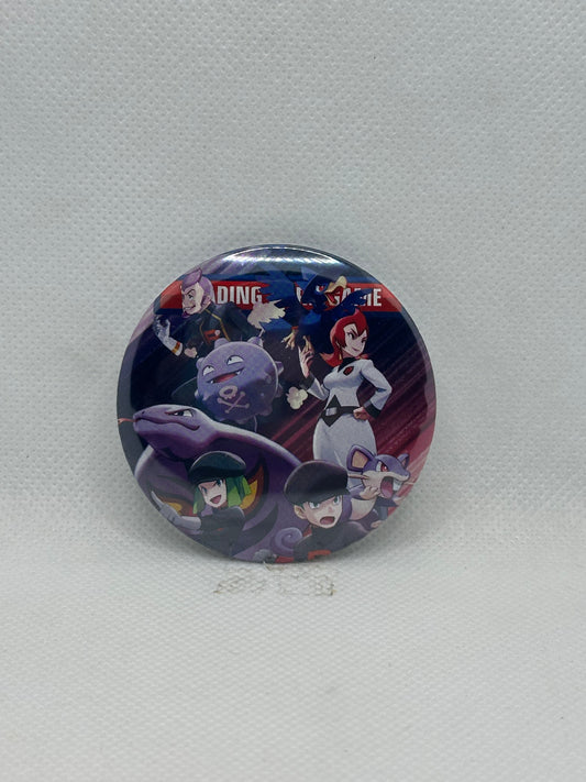 Team Rocket And Friends Button Pin
