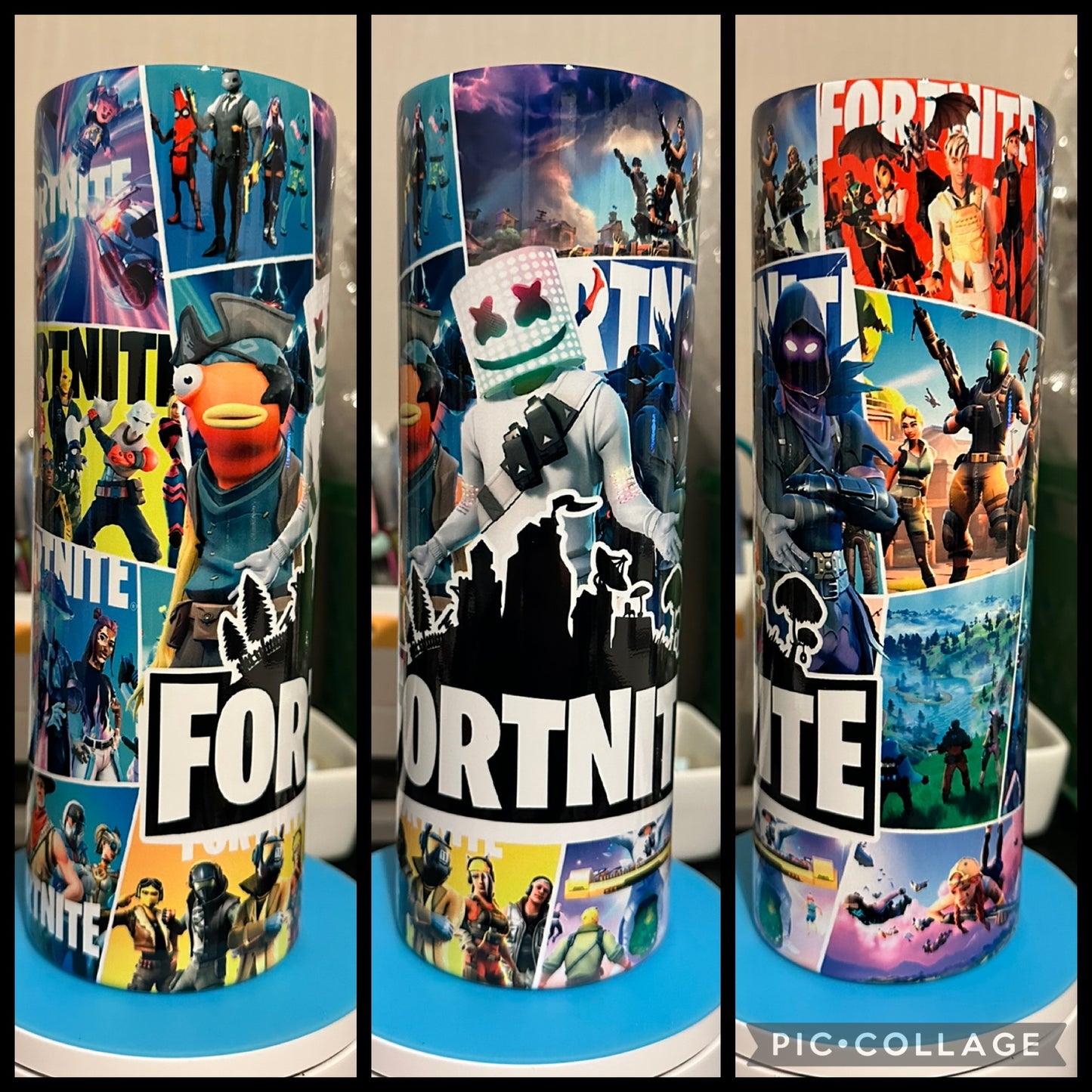 Fort Video Game Collage 20oz Sublimation Tumbler