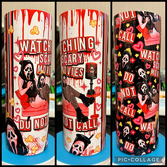 Do Not Disturb Slasher Ghost 20oz Sublimation Tumbler