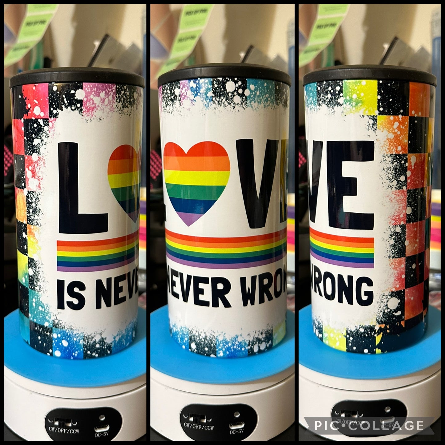 Love Is Never Wrong 4 in 1 Can Cooler