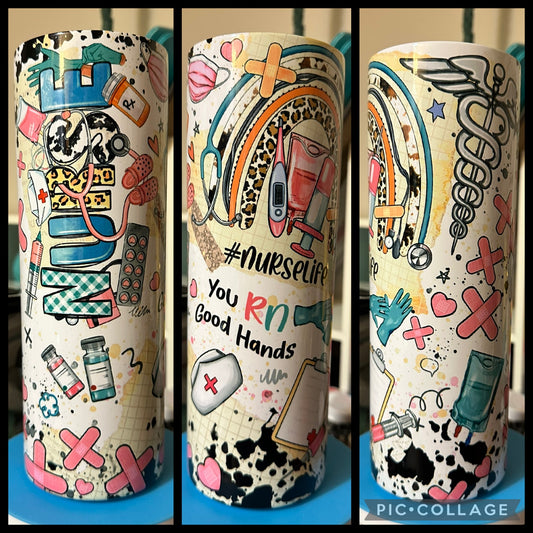 Nurse Fun 20oz Sublimation Tumbler