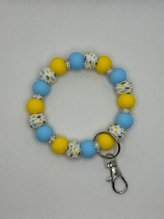 Bumblebee Bling Oversized Silicone Bead Wristlet
