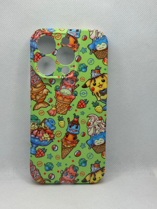 Poke Anime Ice Cream Hard Shell Phone Case