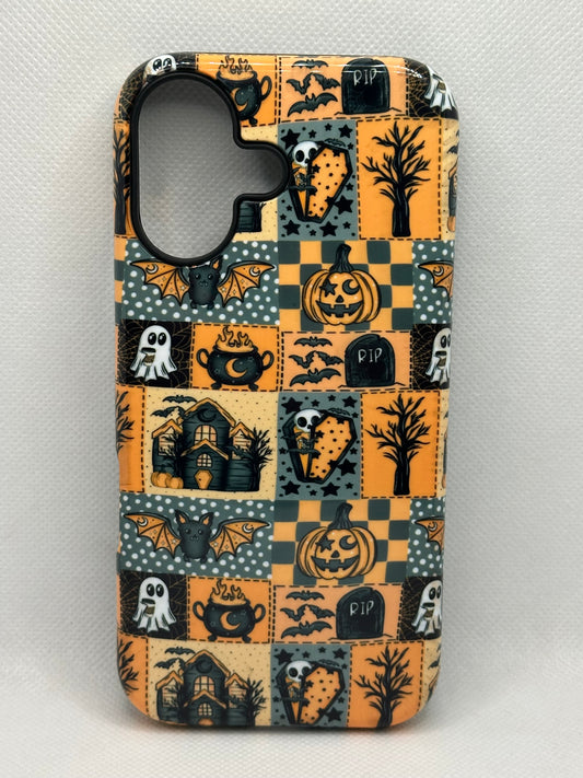 Patchwork Halloween Magnetic Phone Case
