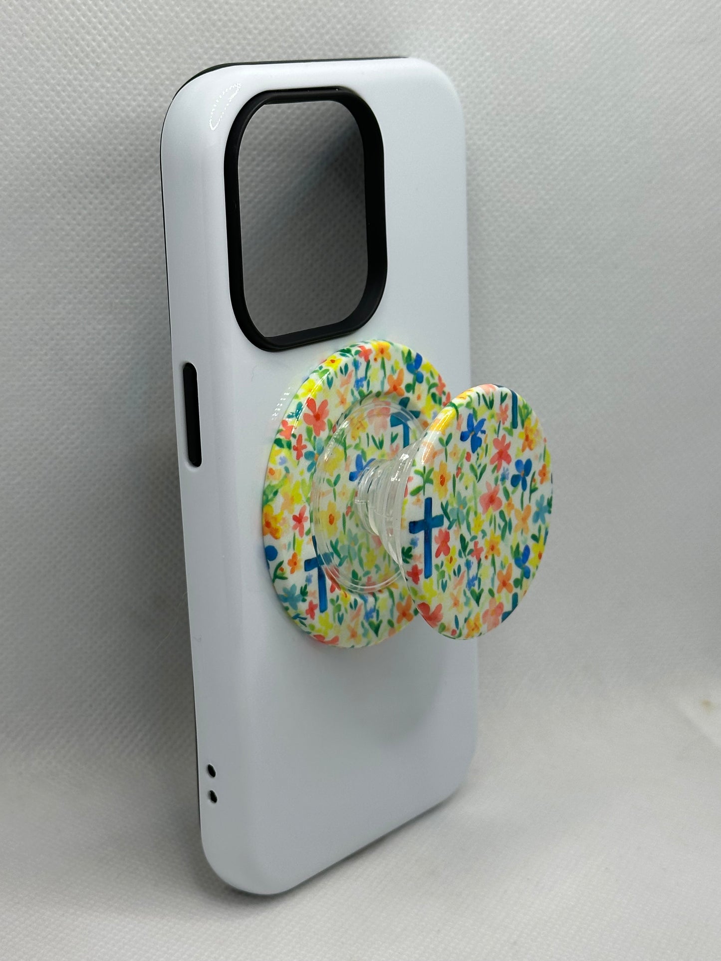 Floral Cross Magnetic Phone Grip